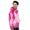 Cancer Breast Little Ribbon Print Men's Hoodie-grizzshop