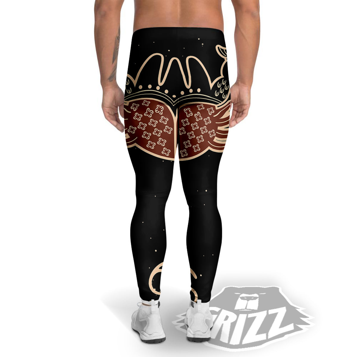 Cancer Constellation Print Men's Leggings-grizzshop