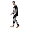 Cancer Sign White And Black Print Men's Pajamas-grizzshop