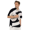 Cancer Sign White And Black Print Men's Short Sleeve Shirts-grizzshop