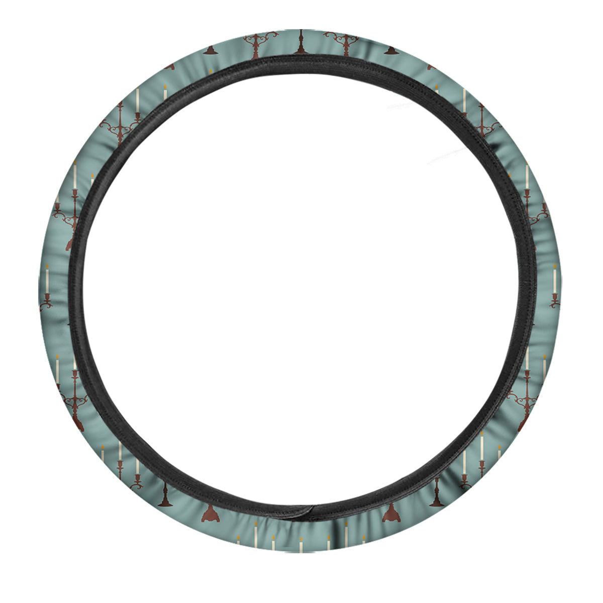 Candle Vintage Print Pattern Car Steering Wheel Cover-grizzshop