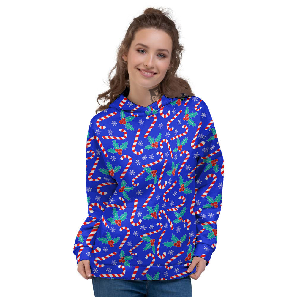 Candy And Christmas Berry Print Pattern Women's Hoodie-grizzshop