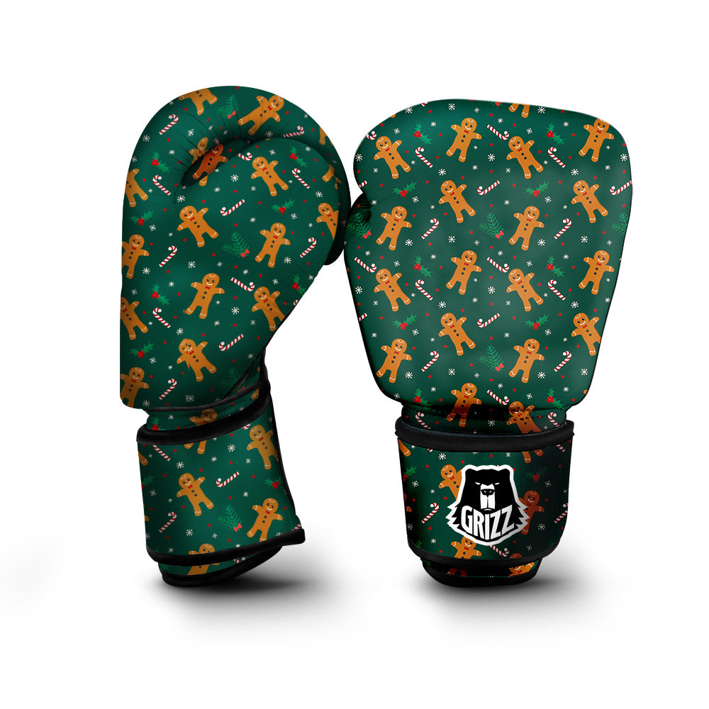 Candy And Christmas Cookie Print Pattern Boxing Gloves-grizzshop