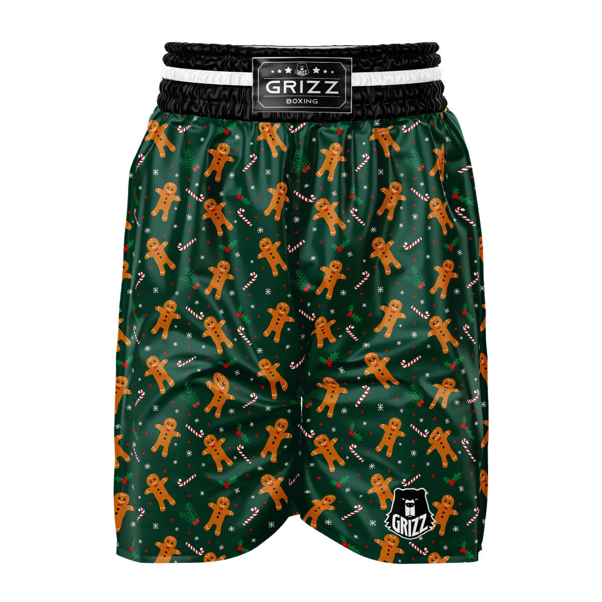 Candy And Christmas Cookie Print Pattern Boxing Shorts-grizzshop
