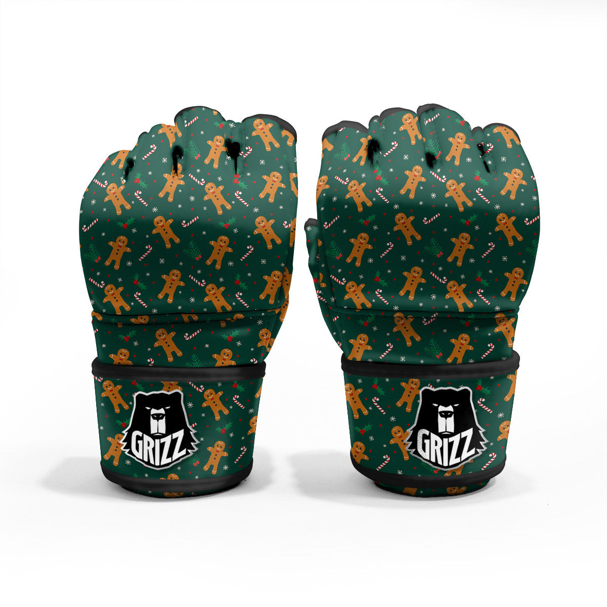 Candy And Christmas Cookie Print Pattern MMA Gloves-grizzshop