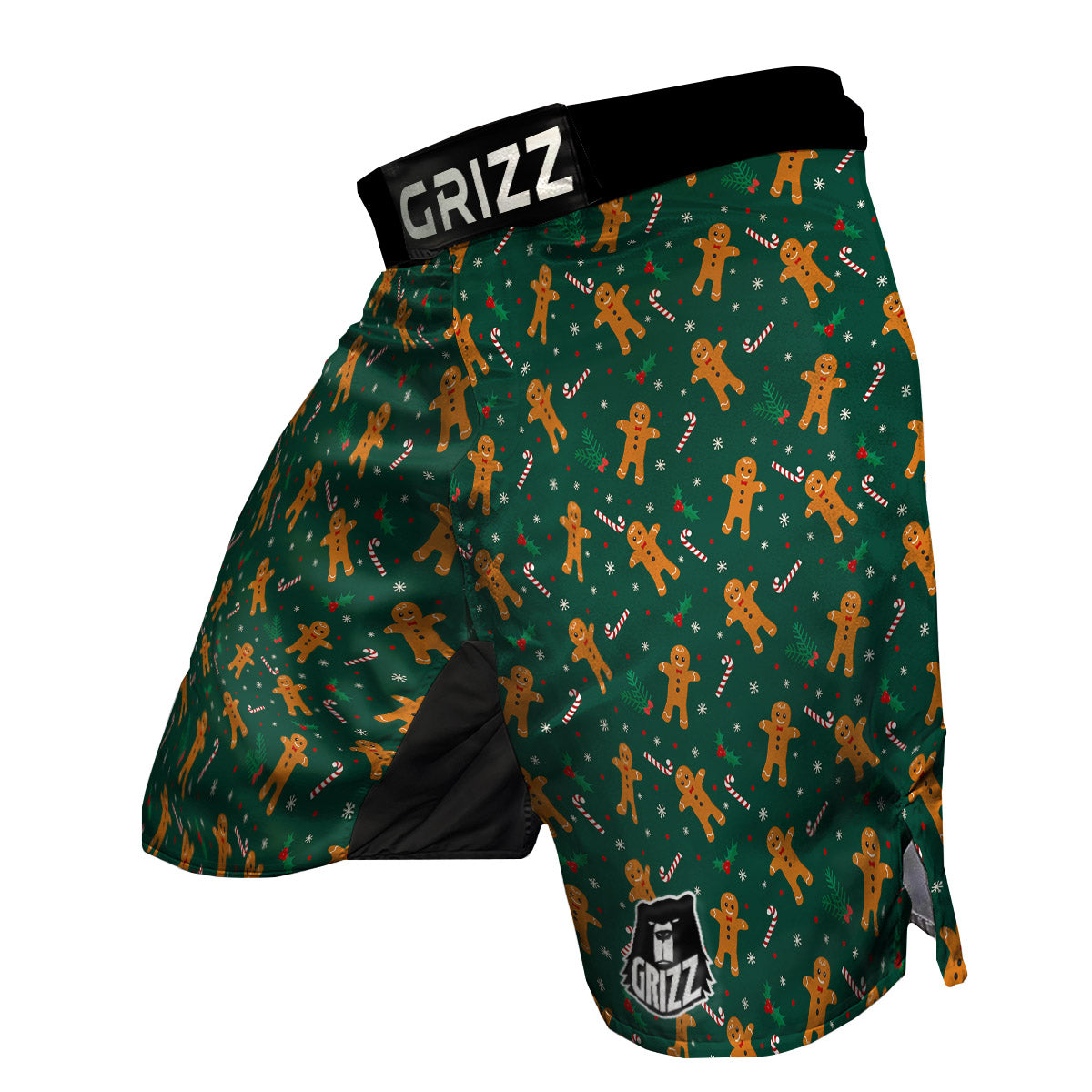 Candy And Christmas Cookie Print Pattern MMA Shorts-grizzshop