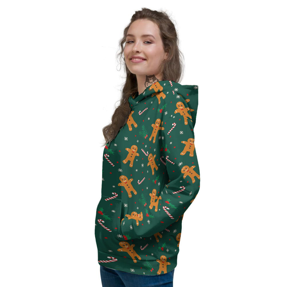 Candy And Christmas Cookie Print Pattern Women's Hoodie-grizzshop
