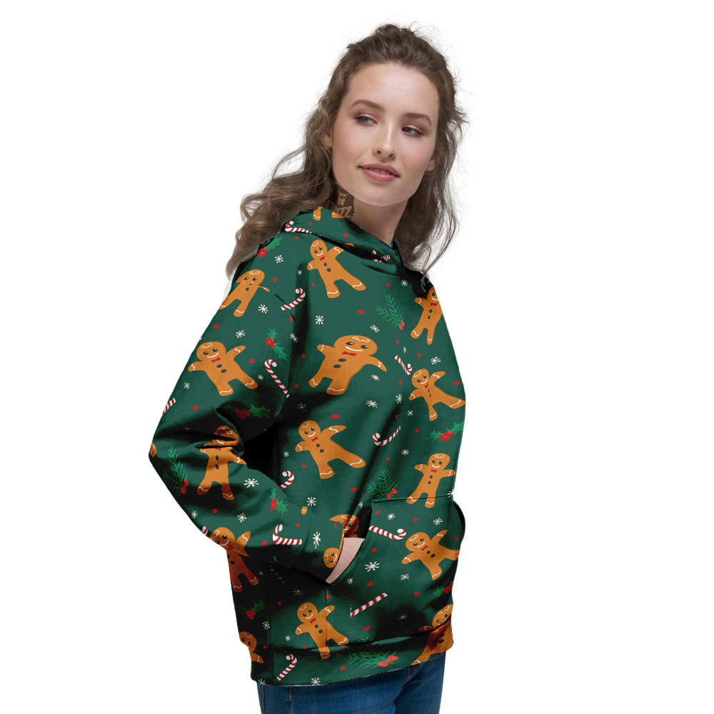 Candy And Christmas Cookie Print Pattern Women's Hoodie-grizzshop