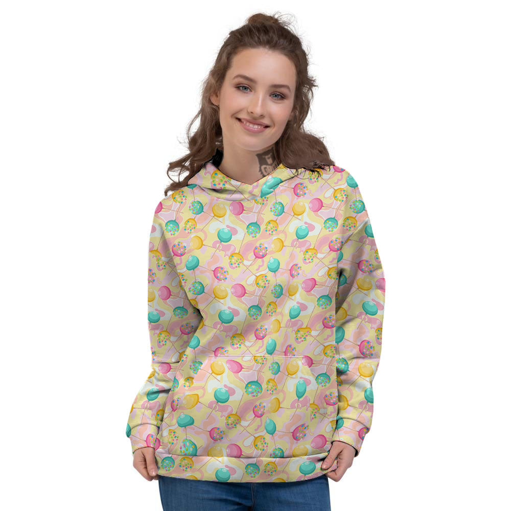 Candy And Colorful Lollipop Print Women's Hoodie-grizzshop
