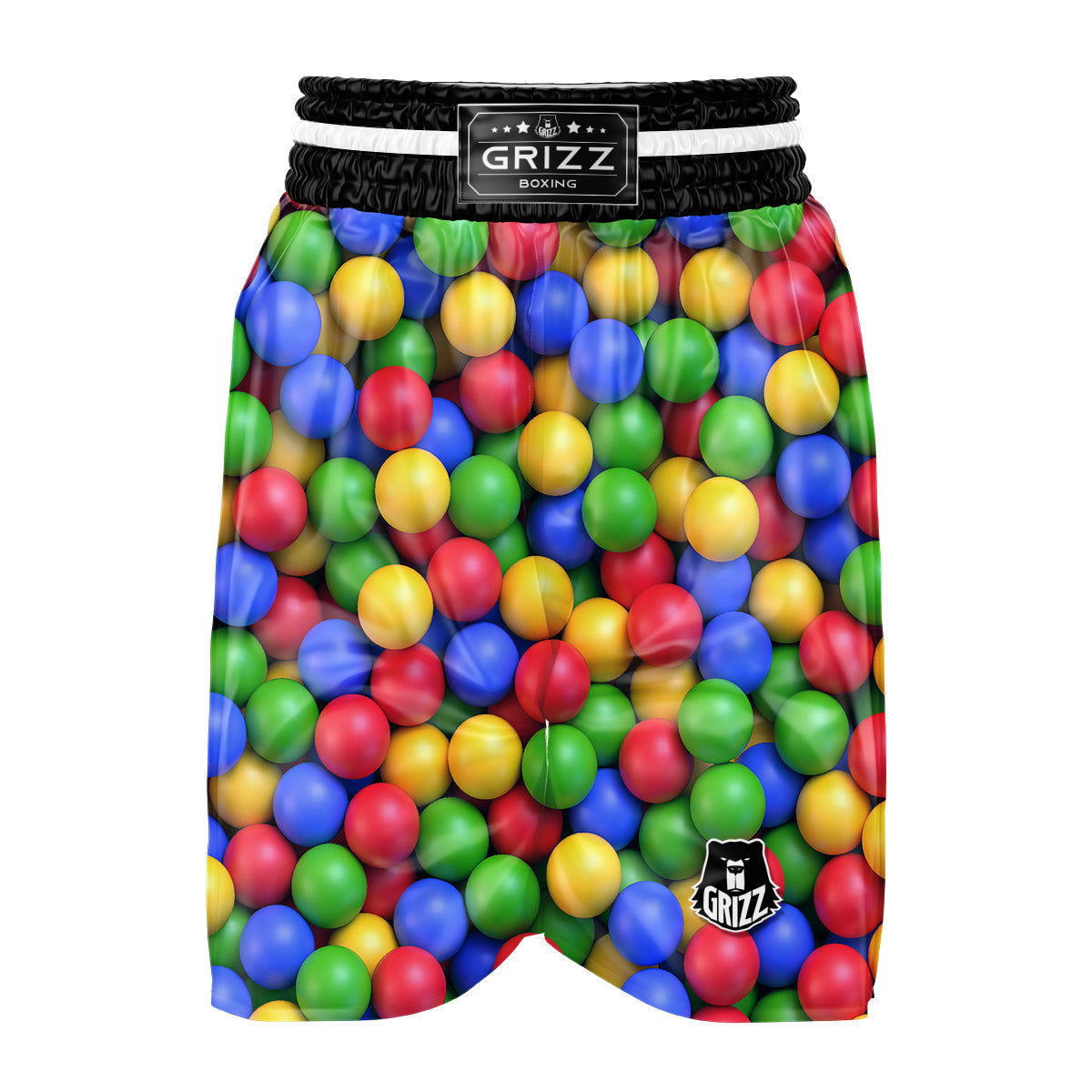 Candy Ball Colorful Print Boxing Shorts-grizzshop