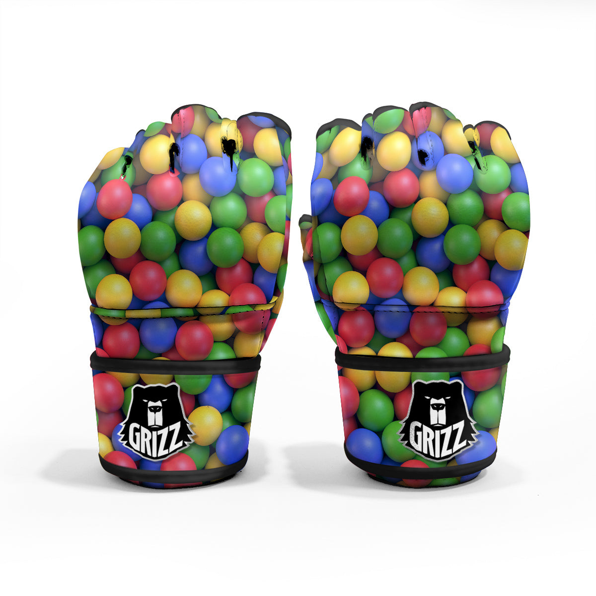Candy Ball Colorful Print MMA Gloves-grizzshop