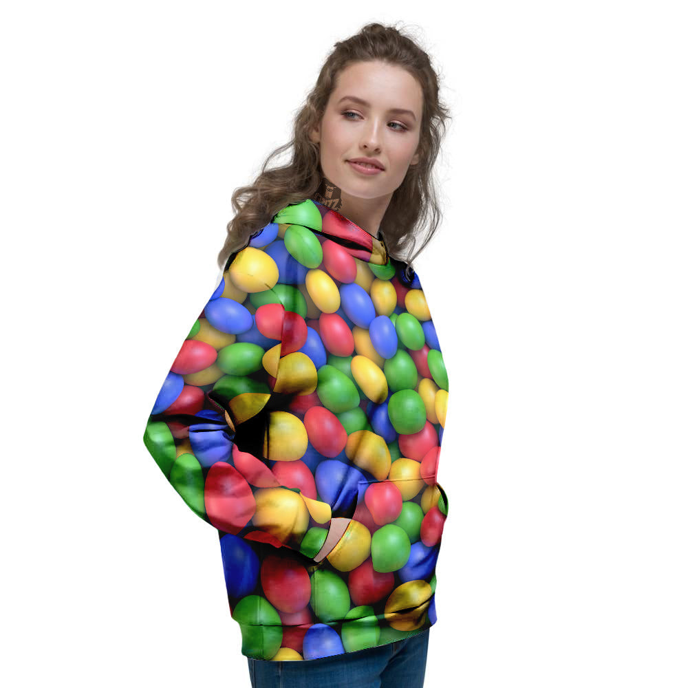Candy Ball Colorful Print Women's Hoodie-grizzshop