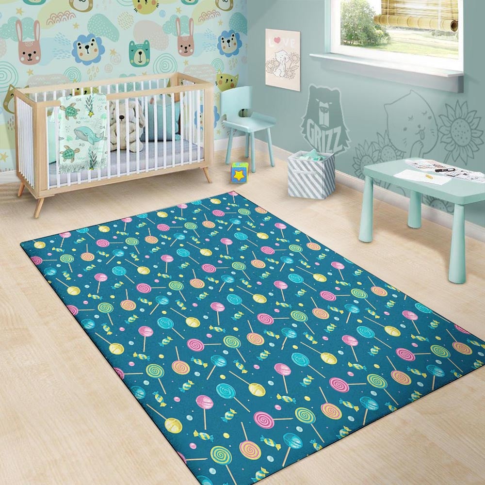 Candy Ball Sweet Print Pattern Floor Mat-grizzshop