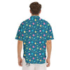 Candy Ball Sweet Print Pattern Men's Short Sleeve Shirts-grizzshop