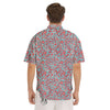 Candy Cane Christmas Print Pattern Men's Short Sleeve Shirts-grizzshop