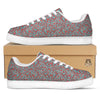 Candy Cane Christmas Print Pattern White Low Top Sneakers-grizzshop