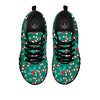 Candy Cane Merry Christmas Print Pattern Black Sneaker-grizzshop