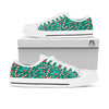 Candy Cane Merry Christmas Print Pattern White Low Top Shoes-grizzshop