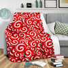 Candy Cane Pattern Print Blanket-grizzshop