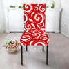 Candy Cane Pattern Print Chair Cover-grizzshop