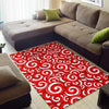 Candy Cane Pattern Print Floor Mat-grizzshop