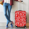 Candy Cane Pattern Print Luggage Cover Protector-grizzshop