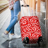 Candy Cane Pattern Print Luggage Cover Protector-grizzshop