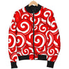 Candy Cane Pattern Print Men's Bomber Jacket-grizzshop