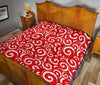 Candy Cane Pattern Print Quilt-grizzshop