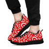 Candy Cane Pattern Print Sneaker Shoes For Men Women-grizzshop