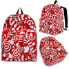 Candy Cane Print Pattern Backpack-grizzshop