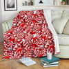 Candy Cane Print Pattern Blanket-grizzshop