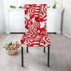 Candy Cane Print Pattern Chair Cover-grizzshop