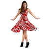 Candy Cane Print Pattern Dress-grizzshop