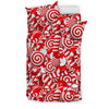 Candy Cane Print Pattern Duvet Cover Bedding Set-grizzshop