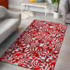 Candy Cane Print Pattern Floor Mat-grizzshop