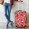 Candy Cane Print Pattern Luggage Cover Protector-grizzshop