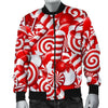 Candy Cane Print Pattern Men's Bomber Jacket-grizzshop