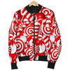 Candy Cane Print Pattern Men's Bomber Jacket-grizzshop