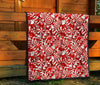 Candy Cane Print Pattern Quilt-grizzshop