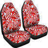 Candy Cane Print Pattern Universal Fit Car Seat Covers-grizzshop