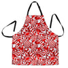 Candy Cane Print Pattern Women's Apron-grizzshop