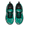 Candy Cane Xmas Print Pattern Black Sneaker-grizzshop