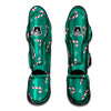 Candy Cane Xmas Print Pattern Muay Thai Shin Guards-grizzshop