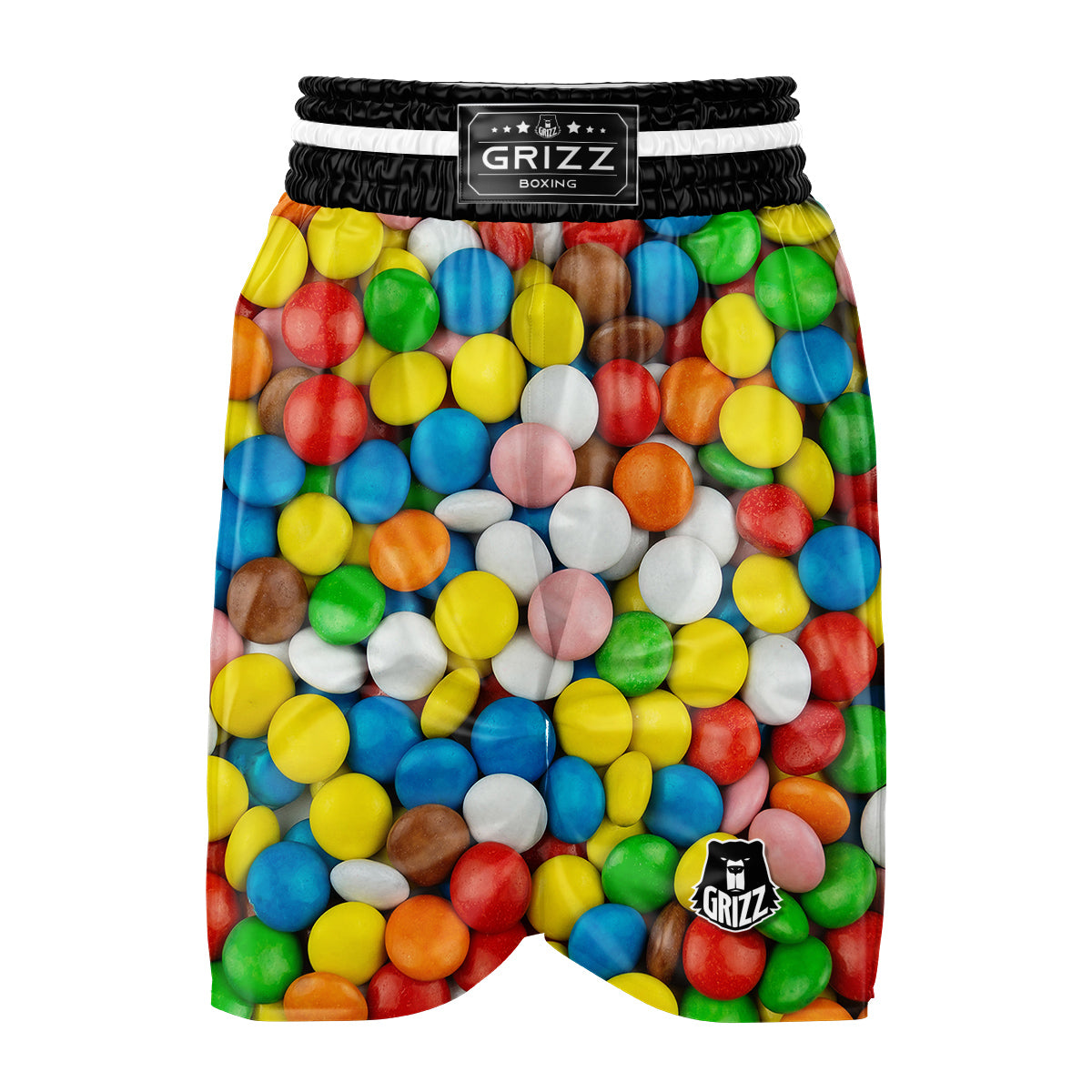 Candy Chocolate Colorful Print Boxing Shorts-grizzshop