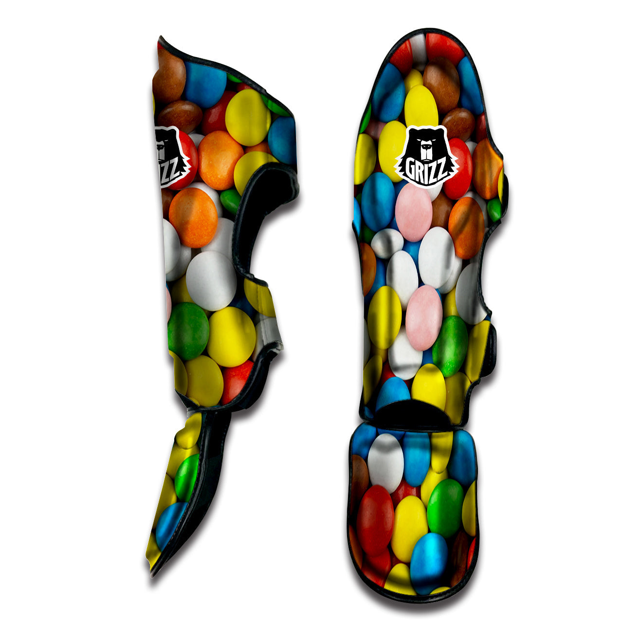 Candy Chocolate Colorful Print Muay Thai Shin Guards-grizzshop