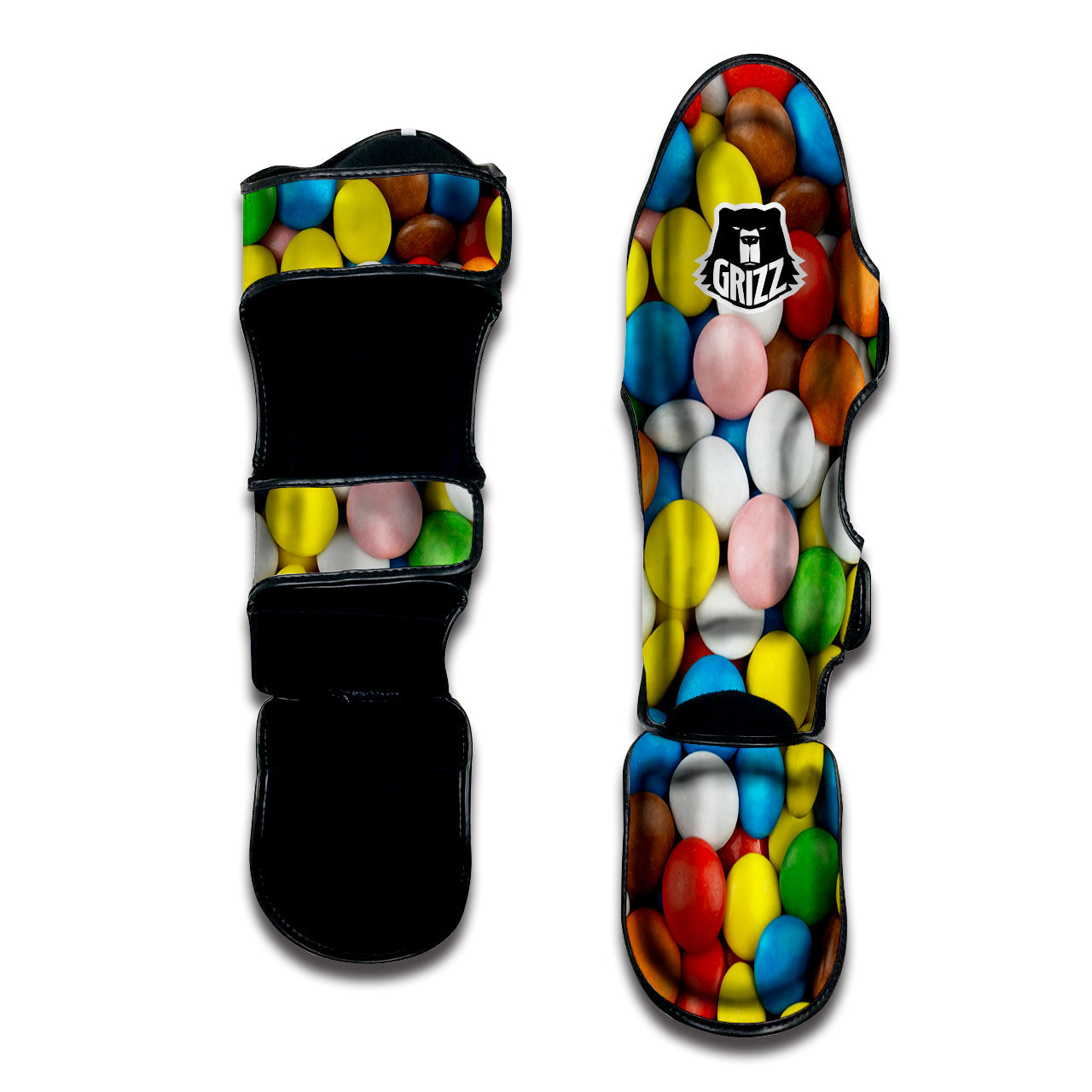 Candy Chocolate Colorful Print Muay Thai Shin Guards-grizzshop