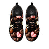 Candy Chocolate Heart Print Black Sneaker-grizzshop