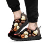 Candy Chocolate Heart Print Black Sneaker-grizzshop