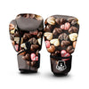 Candy Chocolate Heart Print Boxing Gloves-grizzshop